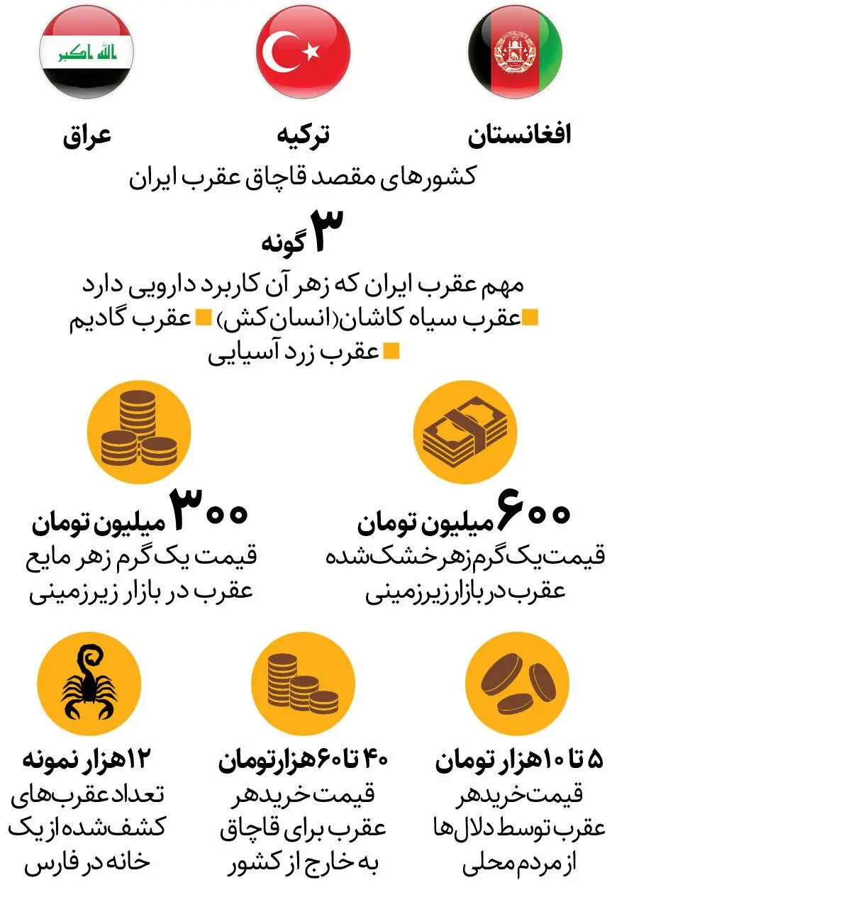 بازار زیرزمینی و عجیب معامله عقرب در ایران! بازار زیرزمینی و عجیب معامله عقرب در ایران!