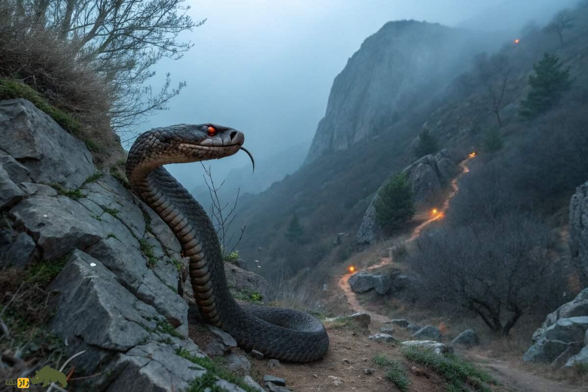 مار زهرهچشم؛ ماری با ترسناکترین چشمهای جهان که در کوههای کردستان و کرمانشاه با نگاهش آدمها را میکُشد