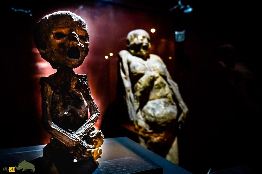 تصاویر 18+ از ترسناکترین موزه مومیایی جهان؛ انسانهایی که زنده زنده مومیایی شدند! تصاویر 18+ از ترسناکترین موزه مومیایی جهان؛ انسانهایی که زنده زنده مومیایی شدند!