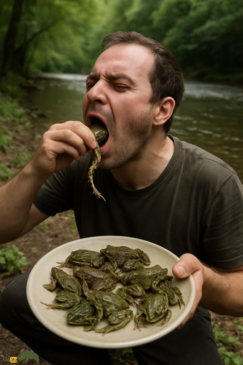 اگر یک قورباغه زنده را بخوریم چه میشود؛ داستان شگفتانگیز مردی که ۳۶ قورباغه زنده را قورت داد! خوردن قورباغه زنده