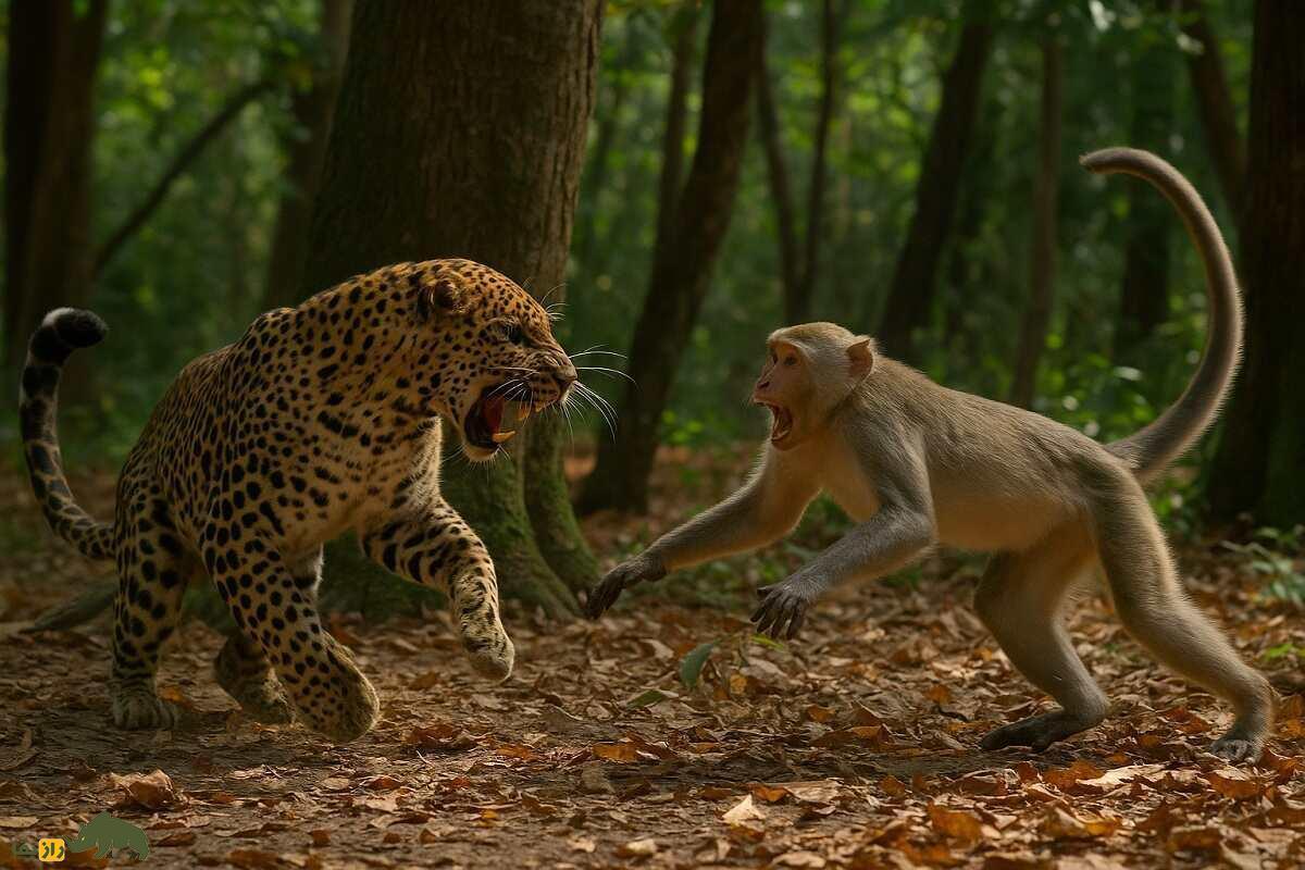 نبرد مرگبار میمون در برابر پلنگ؛ در جنگ میمون و پلنگ چهزمانهایی میمونها پیروز میشوند و چه زمانهایی پلنگ؟