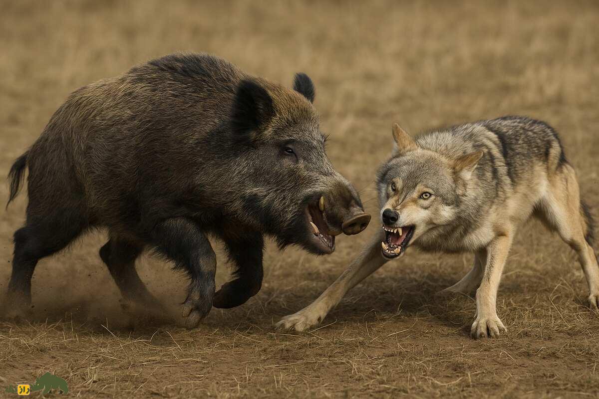 گراز قویتر است یا گرگ و در نبرد تن به تن گراز و گرگ کدام برنده میشود؟