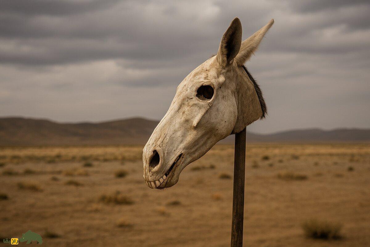 جمجمه الاغ؛ کاربرد عجیب جمجمه الاغ در کرمان، کاشمر، قاین و سبزوار در دفع ارواح شیطانی و بارش باران