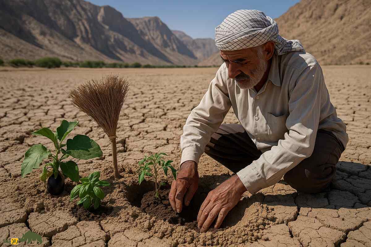 کشت کُرتاچ؛ ابتکار کشاورزان کهگیلویه که توانستند در دل خاکهای فقیر و شور، سبزی، بادمجان و گوجه پرورش دهند