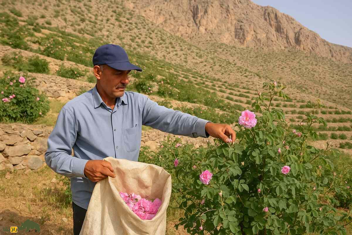 کشت گل محمدی در داراب؛ روایت واقعی از یک کشاورزی کم‌مصرف و پر درآمد که مردم روستا را ثروتمند کرد