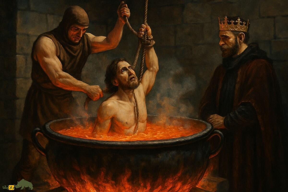 بیرحمانهترین اعدام تاریخ؛ جوشاندن انسان در دیگ پر از روغن، قیر و سرب مذاب توسط چینیها جوشاندن انسان در دیگ پر از سرب مذاب توسط انگلیسی ها