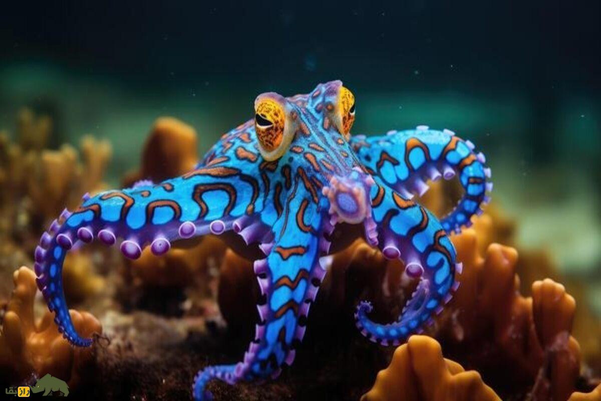 اختاپوس حلقهآبی؛ مرگبارترین موجود دریا که زهری ۱۲۰۰ برابر کشندهتر از سیانور دارد و با آن جفتگیری میکند