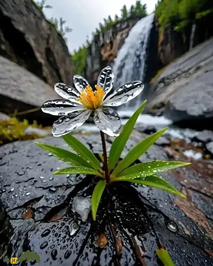 گل اسکلتی؛ گل ژاپنی و «معجزه طبیعت» که برگهایش شیشهای است و در باران ناپدید میشود گل اسکلتی