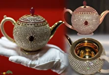 قوری خودخواه؛ گران‌ترین قوری جهان با ۳۴۵ میلیارد تومان قیمت که از ۱۶۵۸ الماس و ۳۸۰ یاقوت ساخته شد