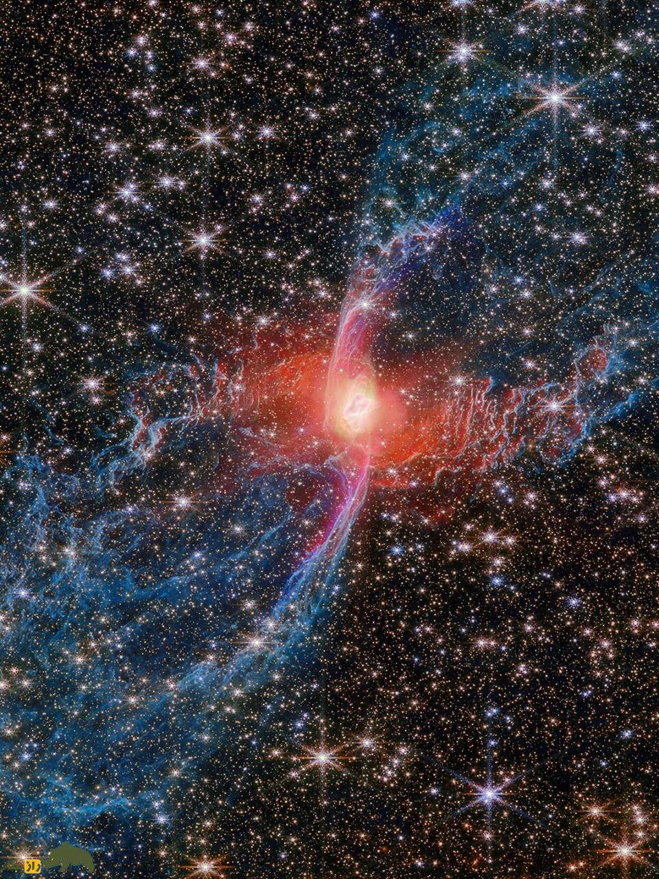 تصاویر تازه تلسکوپ جیمزوب از لحظه مرگ یک ستاره