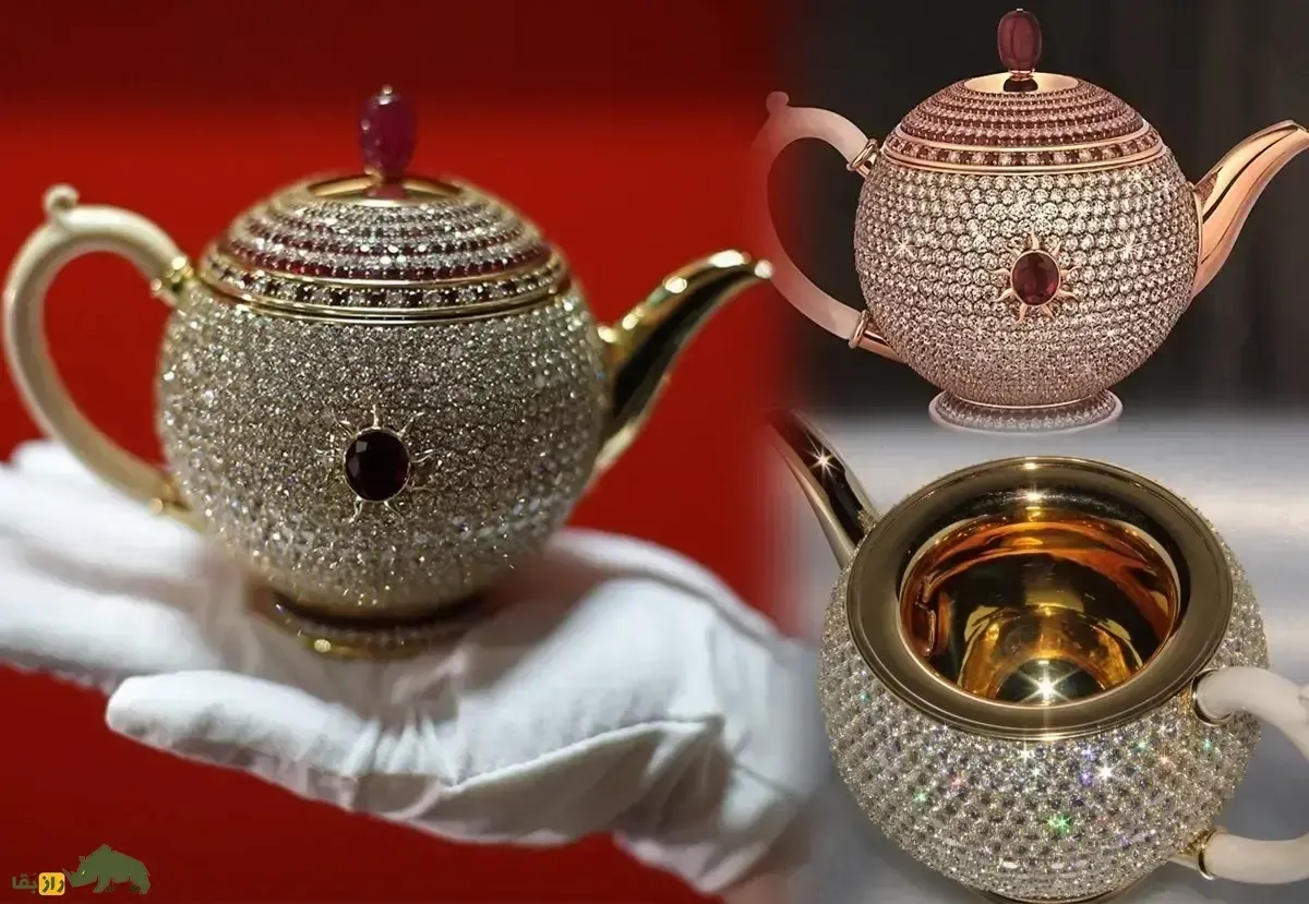 قوری خودخواه؛ گران‌ترین قوری جهان با ۳۴۵ میلیارد تومان قیمت که از ۱۶۵۸ الماس و ۳۸۰ یاقوت ساخته شد